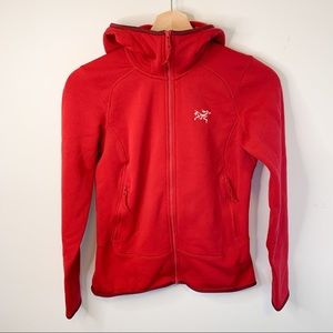 Arcteryx hoodie red xs
